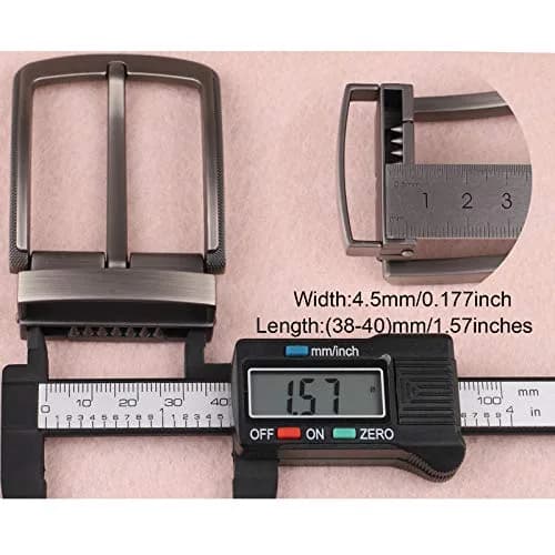 McFanBe Grey Single Prong Belt Buckle 38 mm (1.5 Inches) | Durable Alloy Replacement for Men & Women thumbnail 7