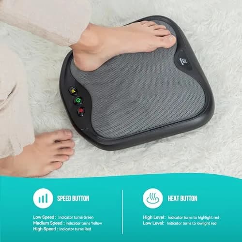 Snailax Shiatsu Foot Massager with Heat | Ergonomic Design, 3 Modes & 3 Intensity Levels, Fits All Feet thumbnail 4
