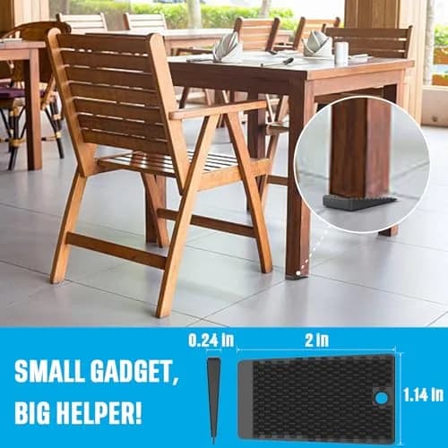 YARKOR Furniture Levelers 2" (5 cm) Rubber Shims, 32-Piece Pack | Non-Slip Wedges for Uneven Floors thumbnail 4