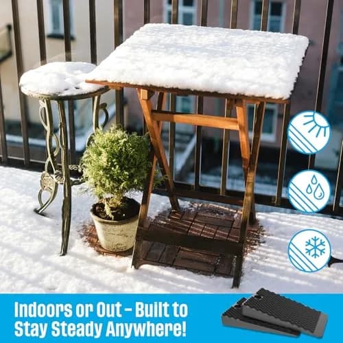 YARKOR Furniture Levelers 2" (5 cm) Rubber Shims, 32-Piece Pack | Non-Slip Wedges for Uneven Floors thumbnail 7