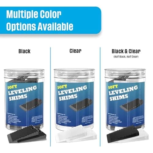 YARKOR Furniture Levelers 2" (5 cm) Rubber Shims, 32-Piece Pack | Non-Slip Wedges for Uneven Floors thumbnail 8