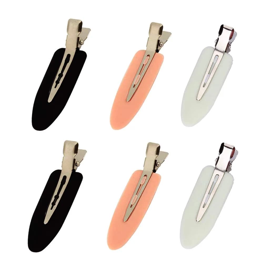LUOTIVON No Bend Hair Clips 6 Pieces (5.5cm) | Secure Hold for Styling & Makeup - main product image