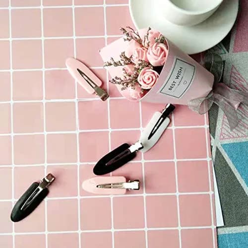 LUOTIVON No Bend Hair Clips 6 Pieces (5.5cm) | Secure Hold for Styling & Makeup thumbnail 3