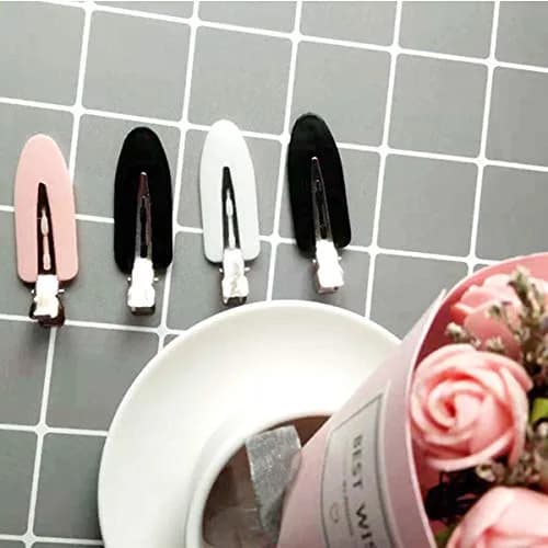 LUOTIVON No Bend Hair Clips 6 Pieces (5.5cm) | Secure Hold for Styling & Makeup thumbnail 4