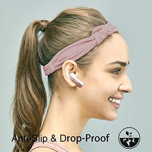 REEYEAR Anti-Slip Earhooks for Apple AirPods 1 & 2, Soft Silicone Skin, Sound Enhancement, 2 Pairs White thumbnail 2