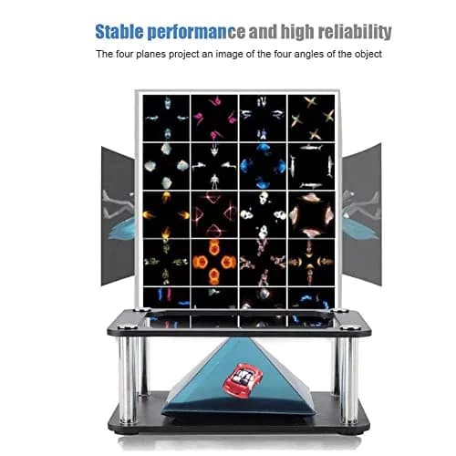FOSA 3D Holographic Display Stand Projector 15.2cm (6 inch) | Clear 360 Degree Images thumbnail 5