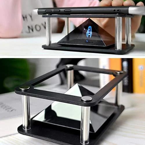 FOSA 3D Holographic Display Stand Projector 15.2cm (6 inch) | Clear 360 Degree Images thumbnail 3
