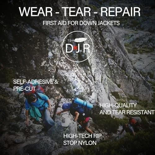DJR Self-Adhesive Waterproof Repair Patch Kit | 30-Second Fix for Outdoor Gear, Nylon Ripstop, Multiple Colors thumbnail 8