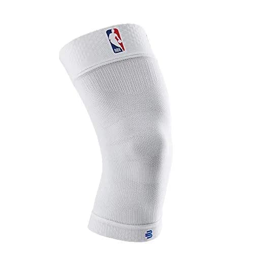 Bauerfeind Sports Compression Knee Support NBA White M | FDA Approved Basketball Knee Pain Relief & Performance thumbnail 1