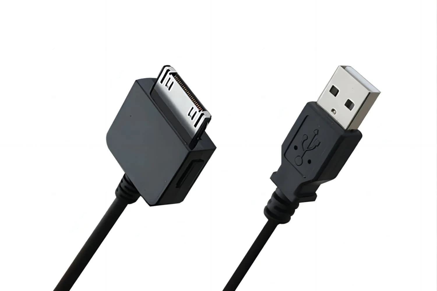 Adhiper Black USB Sync Data Transfer Charging Cable for Microsoft Zune Zune2 ZuneHD MP3 MP4 Player (1m / 3.3ft) — Black