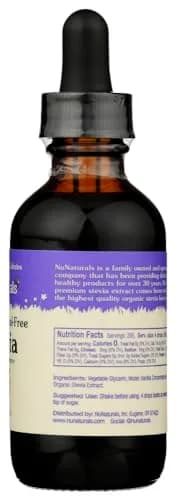 Nunaturals Liquid Stevia Sweetener, Vanilla Alcohol-Free, 2oz (2-Pack) | Zero-Calorie Sugar Substitute for Healthy Diets thumbnail 4