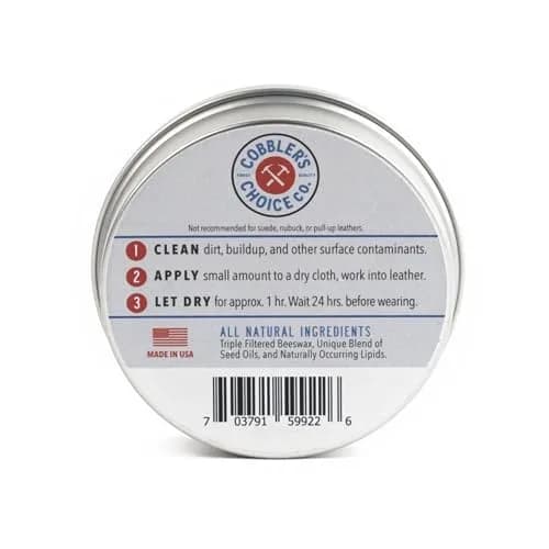 Cobbler's Choice Leather Cream - For Shoes, Boots & Bags with Beeswax | Conditions, Restores & Protects Leather thumbnail 2