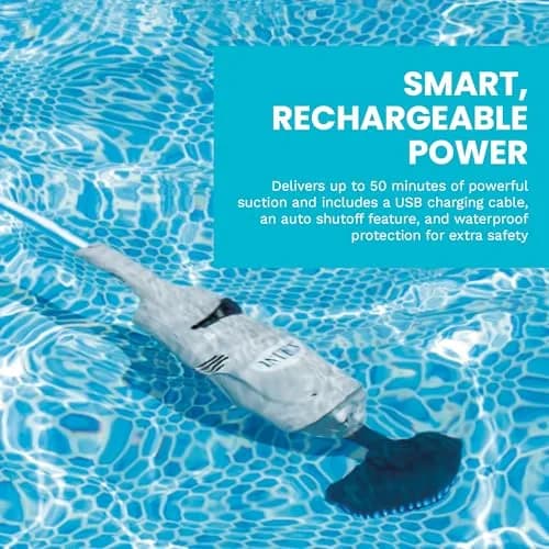 Intex 28620EP Rechargeable Handheld Pool Vacuum Cleaner with 94-inch Telescoping Pole | Cordless & Waterproof thumbnail 5