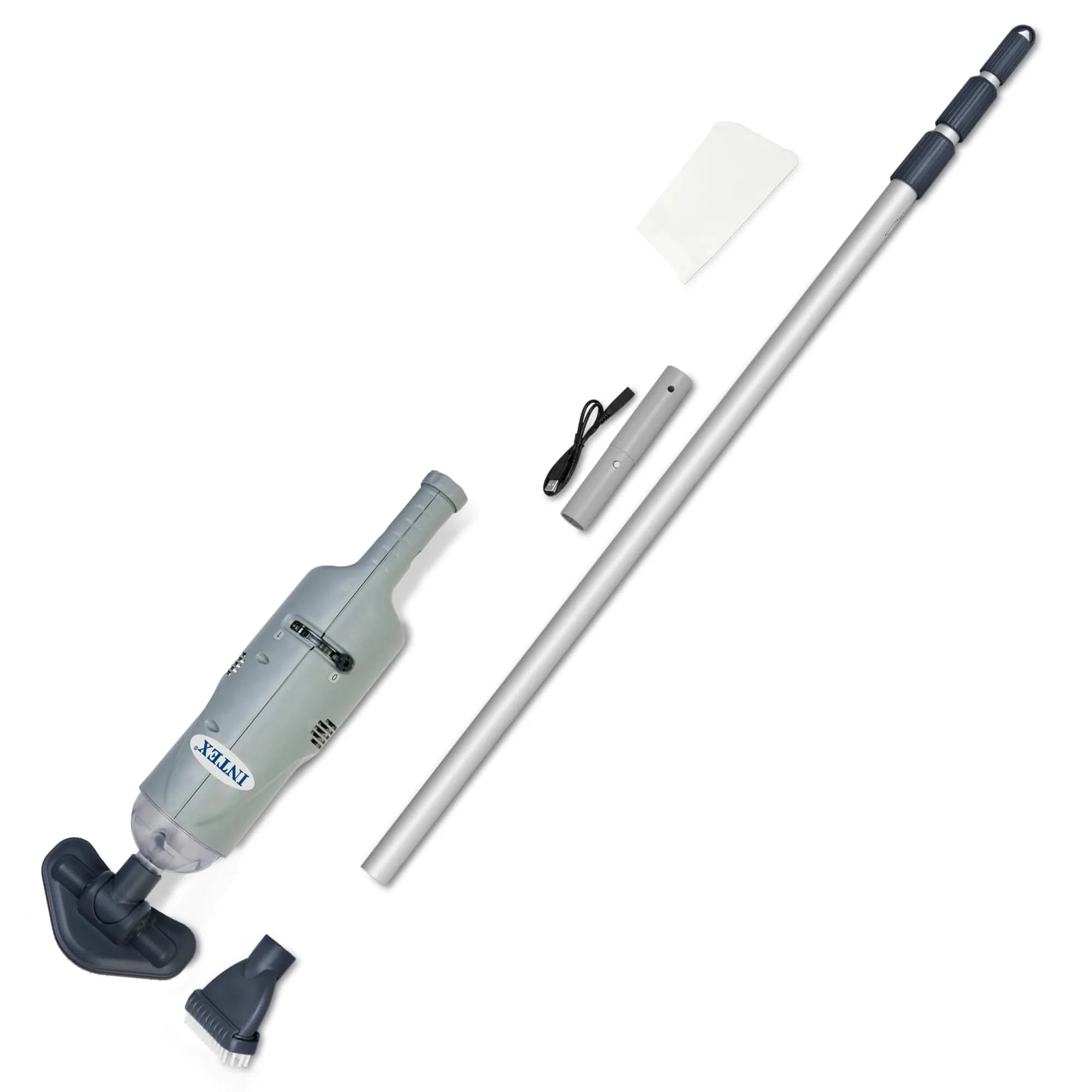 Intex 28620EP Rechargeable Handheld Pool Vacuum Cleaner with 94-inch Telescoping Pole | Cordless & Waterproof - main product image