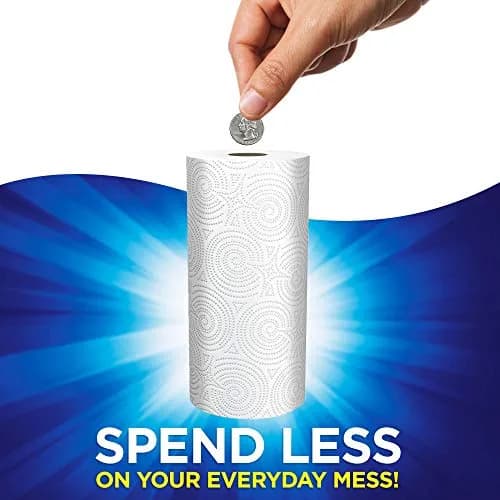 Sparkle Pick-A-Size Paper Towels, 6 Rolls = 11 Regular Rolls, 2-Ply Absorbent | Everyday Value Paper Towel With Full And Half Sheets thumbnail 5
