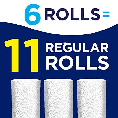 Sparkle Pick-A-Size Paper Towels, 6 Rolls = 11 Regular Rolls, 2-Ply Absorbent | Everyday Value Paper Towel With Full And Half Sheets thumbnail 3