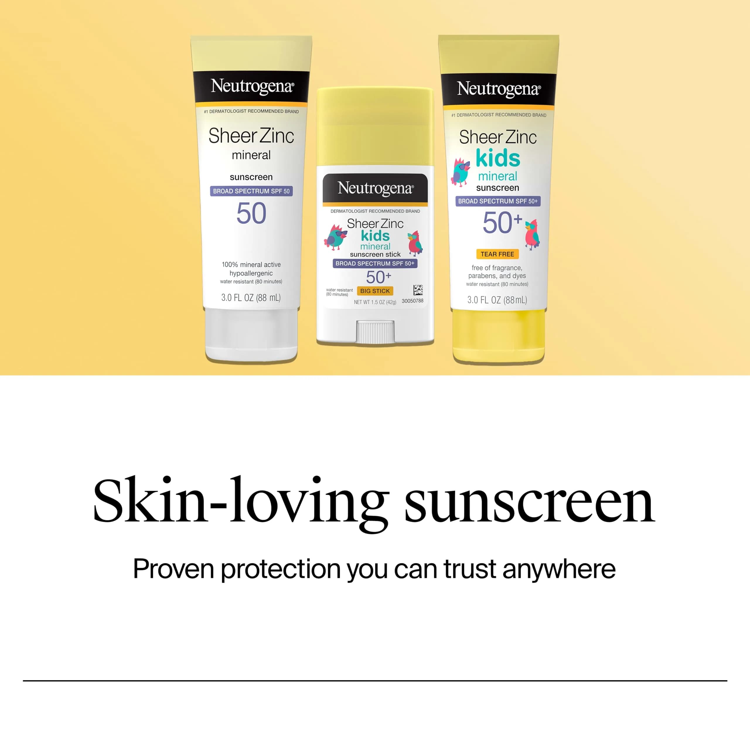 Neutrogena Sheer Zinc Oxide Kids Mineral Sunscreen Stick SPF 50+ | Residue-Free, Water Resistant Sun Protection - view 6