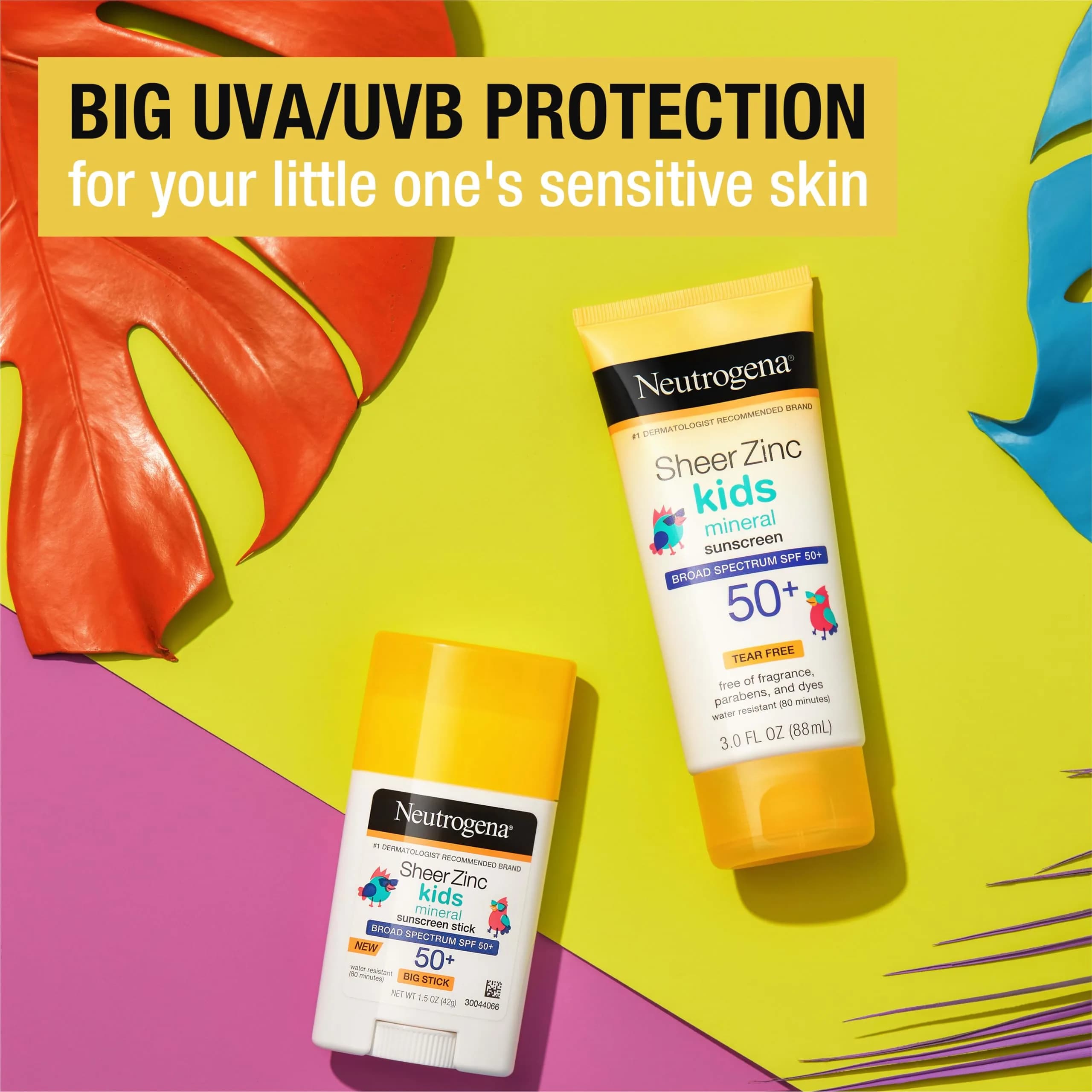 Neutrogena Sheer Zinc Mineral Sunscreen Lotion SPF 50+ for Kids, Face & Body, 90ml (3 Fl Oz) | Dermatologist-Recommended Suncare - view 2