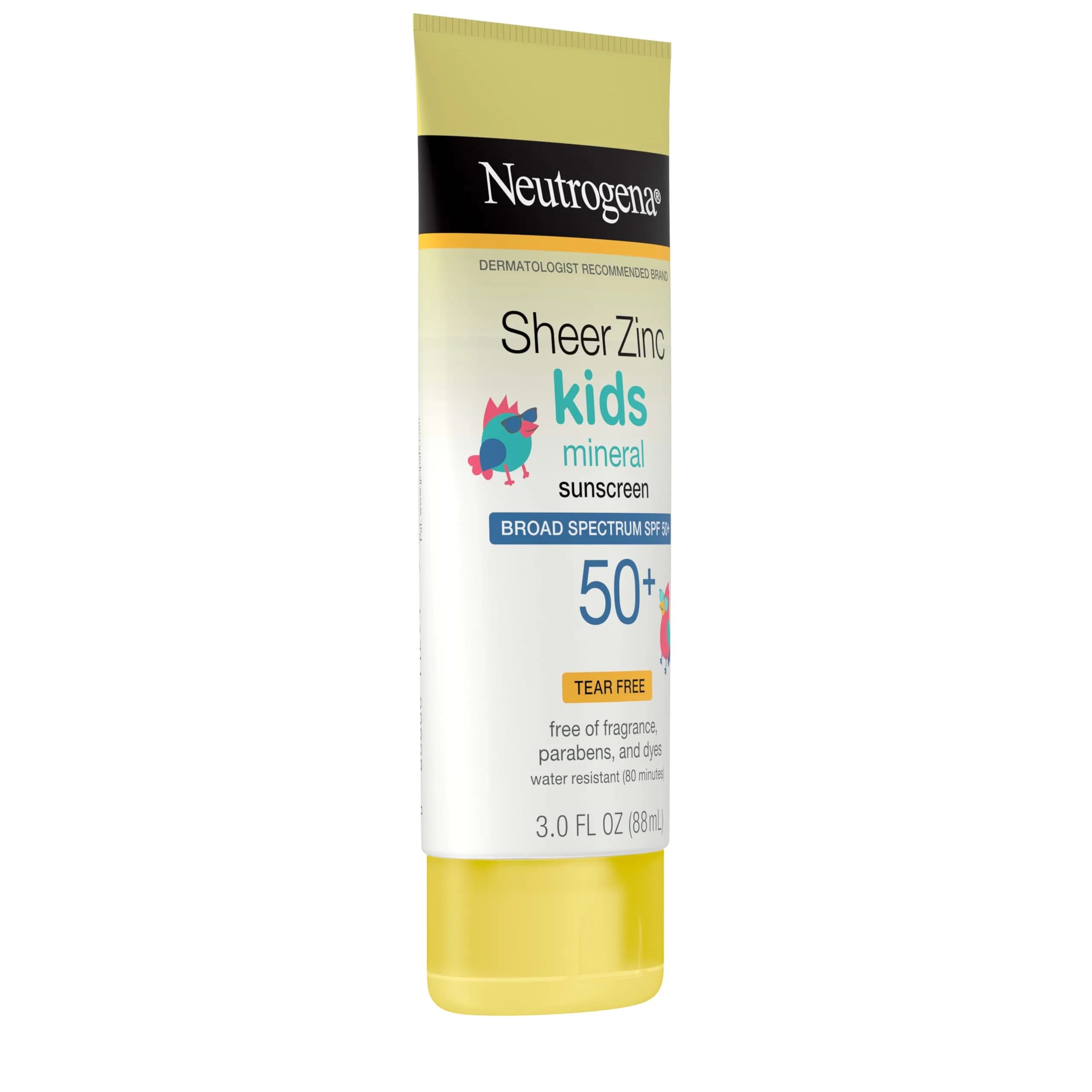 Neutrogena Sheer Zinc Mineral Sunscreen Lotion SPF 50+ for Kids, Face & Body, 90ml (3 Fl Oz) | Dermatologist-Recommended Suncare - view 6