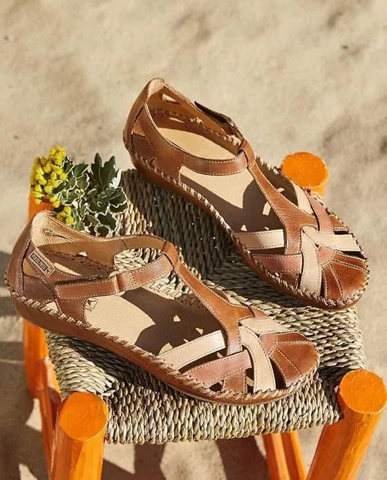PIKOLINOS Puerto Vallarta Women's Semi-Closed Shoes 9-9.5 M US | Stylish 3cm Wedge, Leather Comfort thumbnail 2