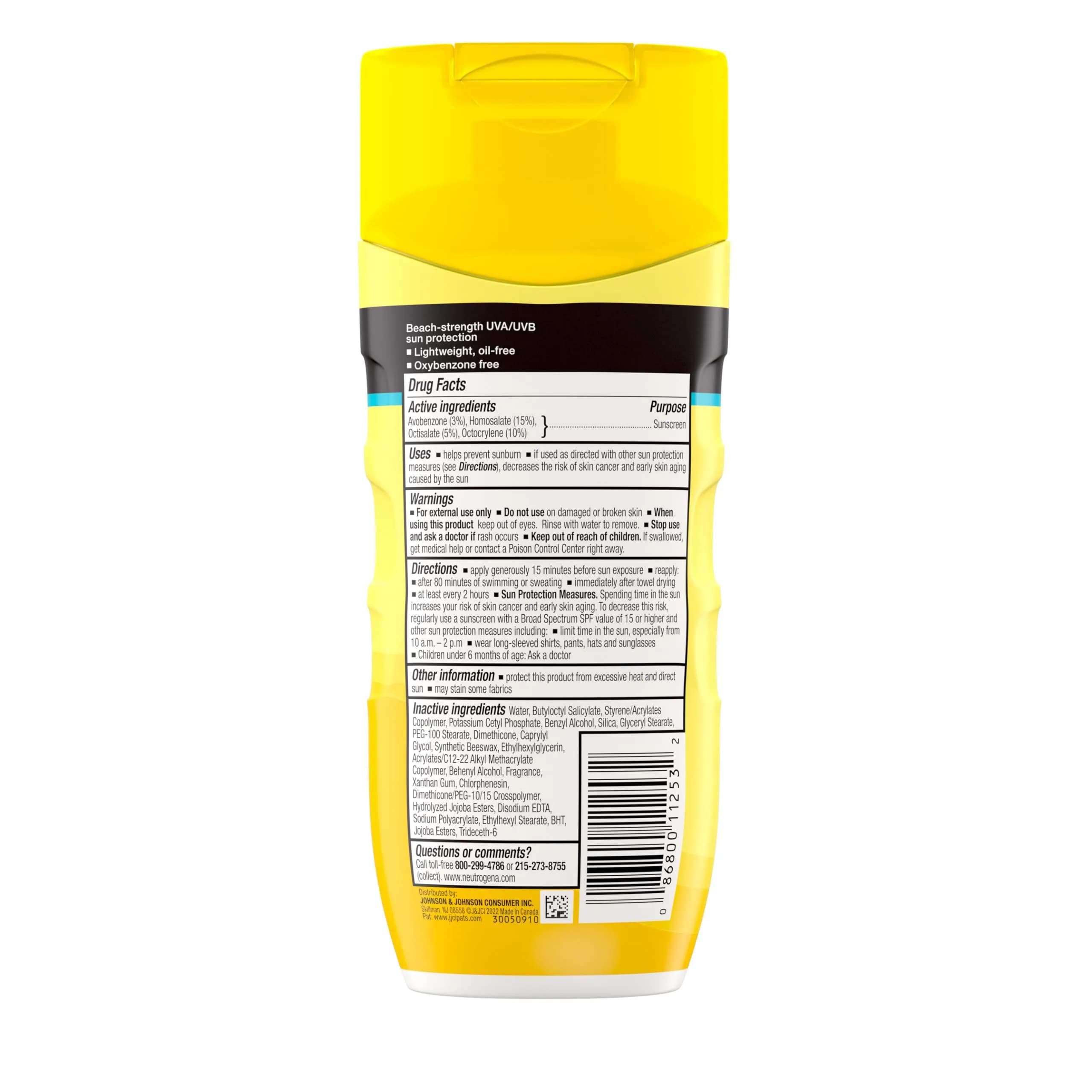 Neutrogena Beach Defense Sunscreen Lotion SPF 50 - Face & Body, Reef Compliant, 198ml (6.7 fl oz) | Broad Spectrum UVA/UVB Protection - view 9