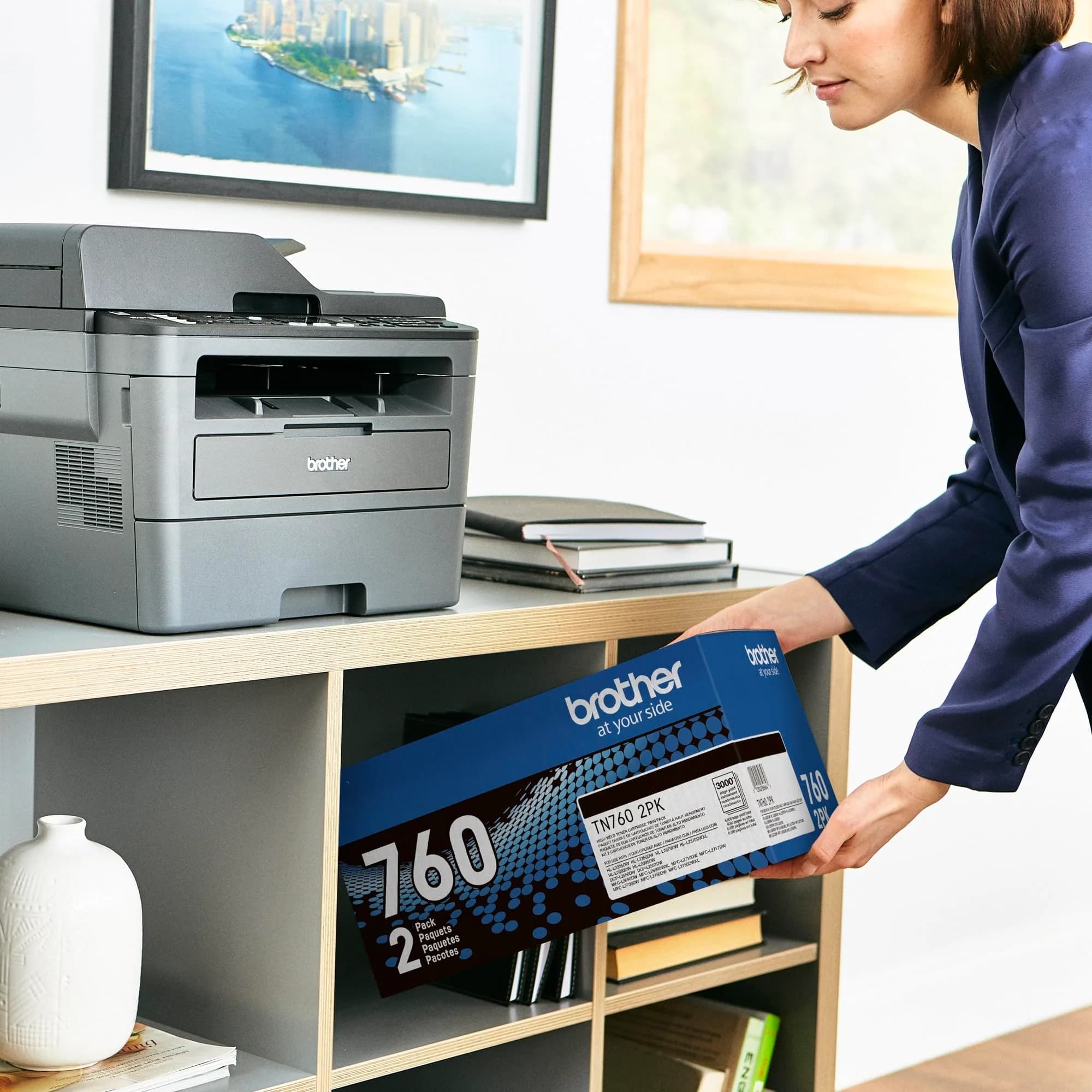 Brother Genuine TN7602PK High-Yield Black Toner Cartridge Twin Pack | Get 6000 Pages - view 4
