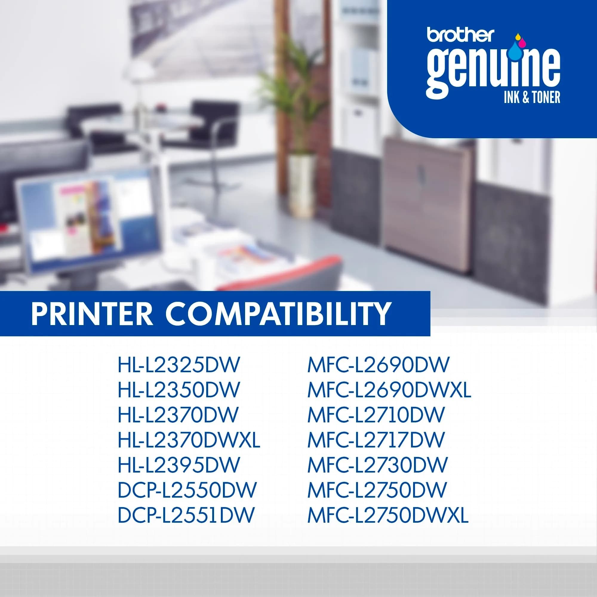 Brother Genuine TN7602PK High-Yield Black Toner Cartridge Twin Pack | Get 6000 Pages - view 5