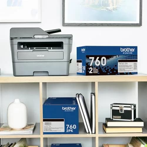 Brother Genuine High-Yield Black Toner Cartridge Twin Pack TN760 2Pk | 6,000 Pages Total thumbnail 3