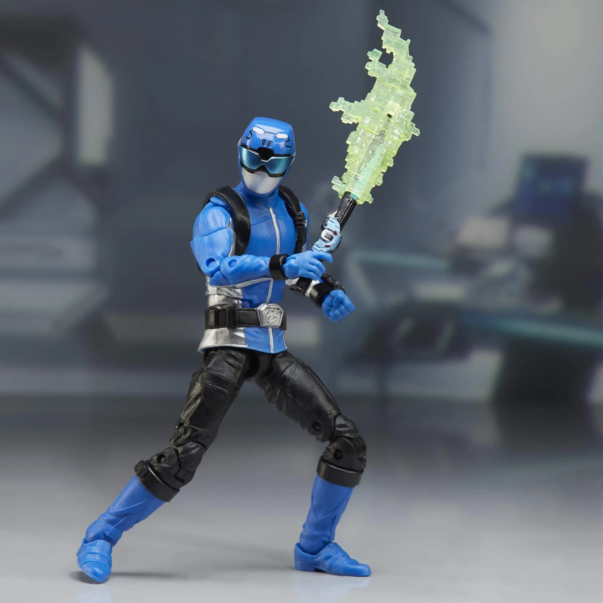 Power Rangers Lightning Collection 6-Inch Beast Morphers Blue Ranger Action Figure | ASTM-Tested Toy for Kids 4+ - view 5