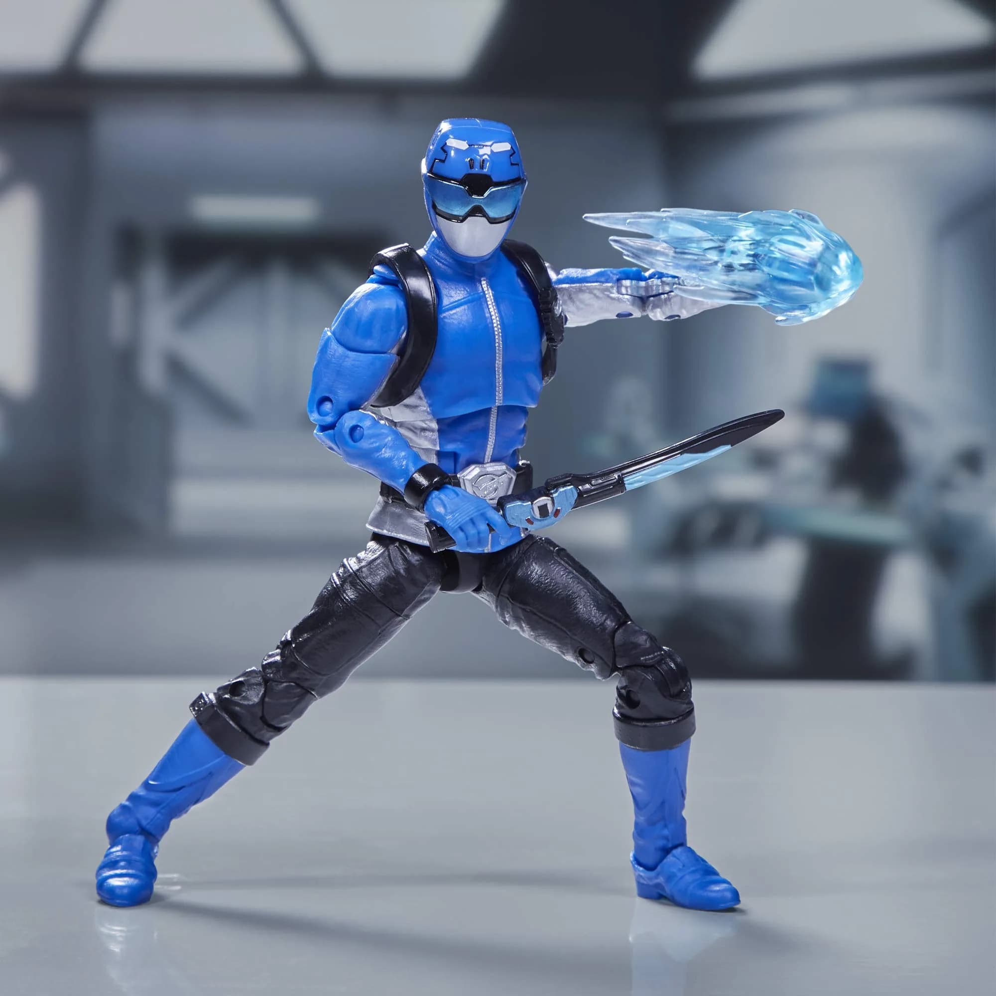 Power Rangers Lightning Collection 6-Inch Beast Morphers Blue Ranger Action Figure | ASTM-Tested Toy for Kids 4+ - view 4