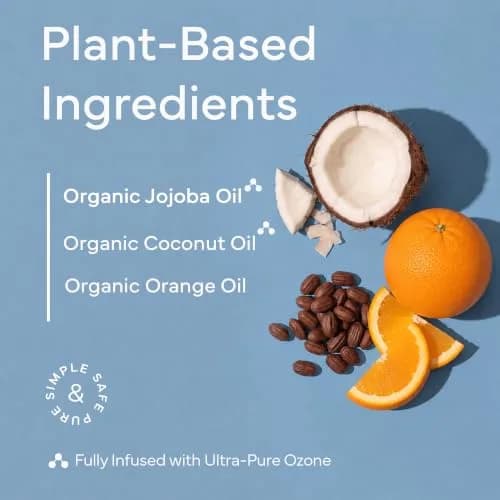 PurO3 Jojoba Oil Organic Deodorant, Orange & Bergamot | Natural Vegan Roll-On, 2.5 fl oz thumbnail 4