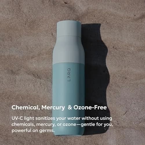 LARQ PureVis Self-Cleaning UV Insulated Stainless Steel Water Bottle 17 oz | Smart Hydration with UV-C Technology thumbnail 4