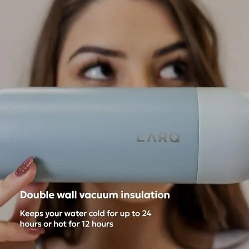 LARQ PureVis Self-Cleaning UV Insulated Stainless Steel Water Bottle 17 oz | Smart Hydration with UV-C Technology thumbnail 5