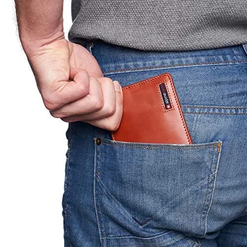 Alpine Swiss Spencer RFID Leather Bifold Wallet for Men | 11.1 cm (4.37") | 14 Card Slots thumbnail 4