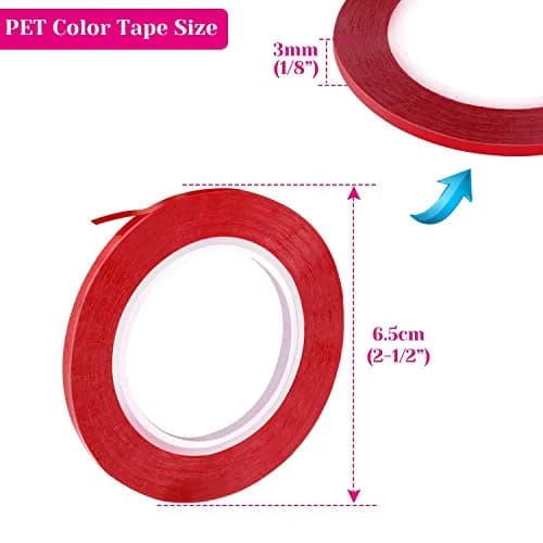 cridoz 1/8 inch Whiteboard Tape 6 Rolls (1296 ft Total) | Grid & Chart Tape for Organization thumbnail 3