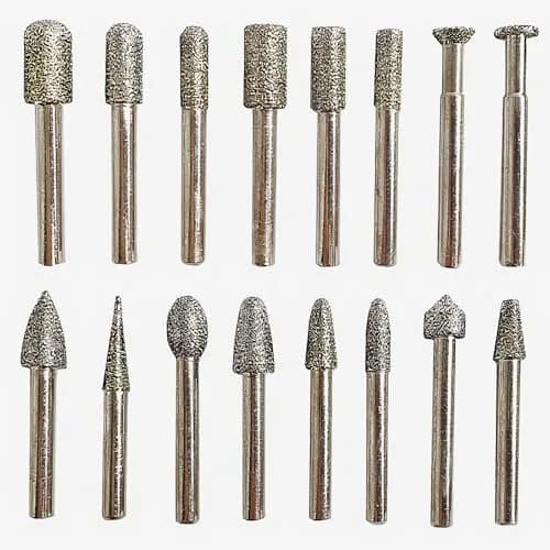 Lala Smill 1/4" Shank Diamond Coated Grinding Burr, 60 Grit | Durable Alloy & Diamond for Hard Materials thumbnail 1