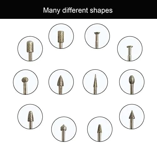 Lala Smill 1/4" Shank Diamond Coated Grinding Burr, 60 Grit | Durable Alloy & Diamond for Hard Materials thumbnail 4