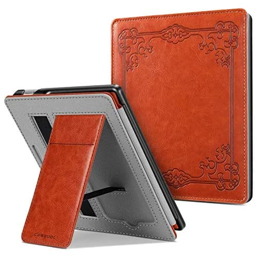 CaseBot Stand Case for 7" Kindle Oasis 10th/9th Gen 2019/2017 | Premium PU Leather & Microfiber, Foldable Stand, Card Slot thumbnail 1