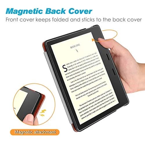 CaseBot Stand Case for 7" Kindle Oasis 10th/9th Gen 2019/2017 | Premium PU Leather & Microfiber, Foldable Stand, Card Slot thumbnail 5