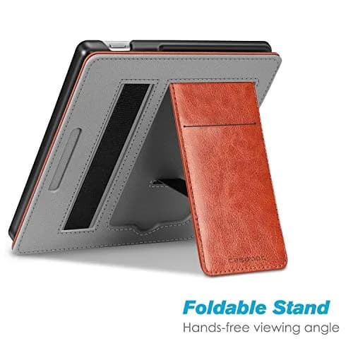 CaseBot Stand Case for 7" Kindle Oasis 10th/9th Gen 2019/2017 | Premium PU Leather & Microfiber, Foldable Stand, Card Slot thumbnail 3