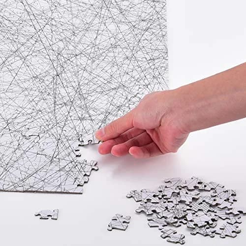 Bgraamiens Puzzle-The Lines 1000 Pieces | Challenging Black & White Art Puzzle for Adults & Kids thumbnail 7