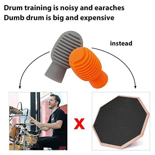 Frienda Silicone Drumstick Dampeners 4 Pcs | Noise-Reducing Practice Tips for Drummers thumbnail 7