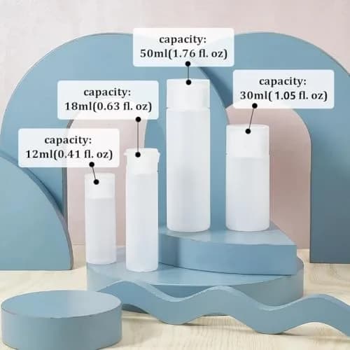 BENECREAT 10 Pack 30ml Travel Bottles | Refillable Plastic Squeeze Bottles for Makeup & Toiletries thumbnail 5