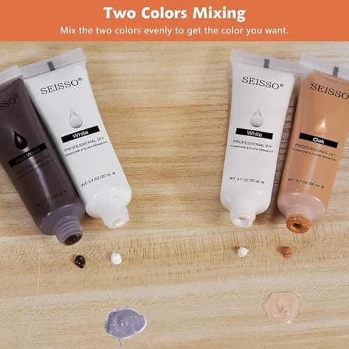 SEISSO Wood Repair Kit Touch Up Paint 12 Colors | Restores Furniture Scratches & Dents thumbnail 4