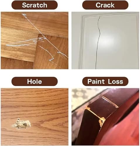 SEISSO Wood Repair Kit Touch Up Paint 12 Colors | Restores Furniture Scratches & Dents thumbnail 5