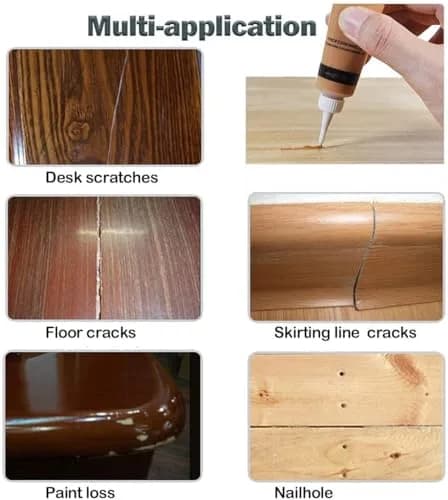 SEISSO Wood Repair Kit Touch Up Paint 12 Colors | Restores Furniture Scratches & Dents thumbnail 8