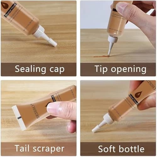 SEISSO Wood Repair Kit Touch Up Paint 12 Colors | Restores Furniture Scratches & Dents thumbnail 9