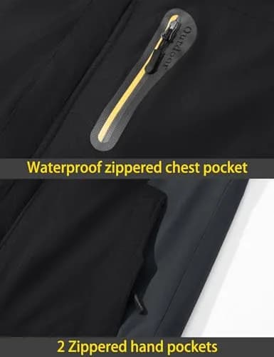 TACVASEN Men's Waterproof Ski Jacket XL (1.17 kg / 2.6 lb) | Windproof Fleece Lined Snowboard Coat thumbnail 6
