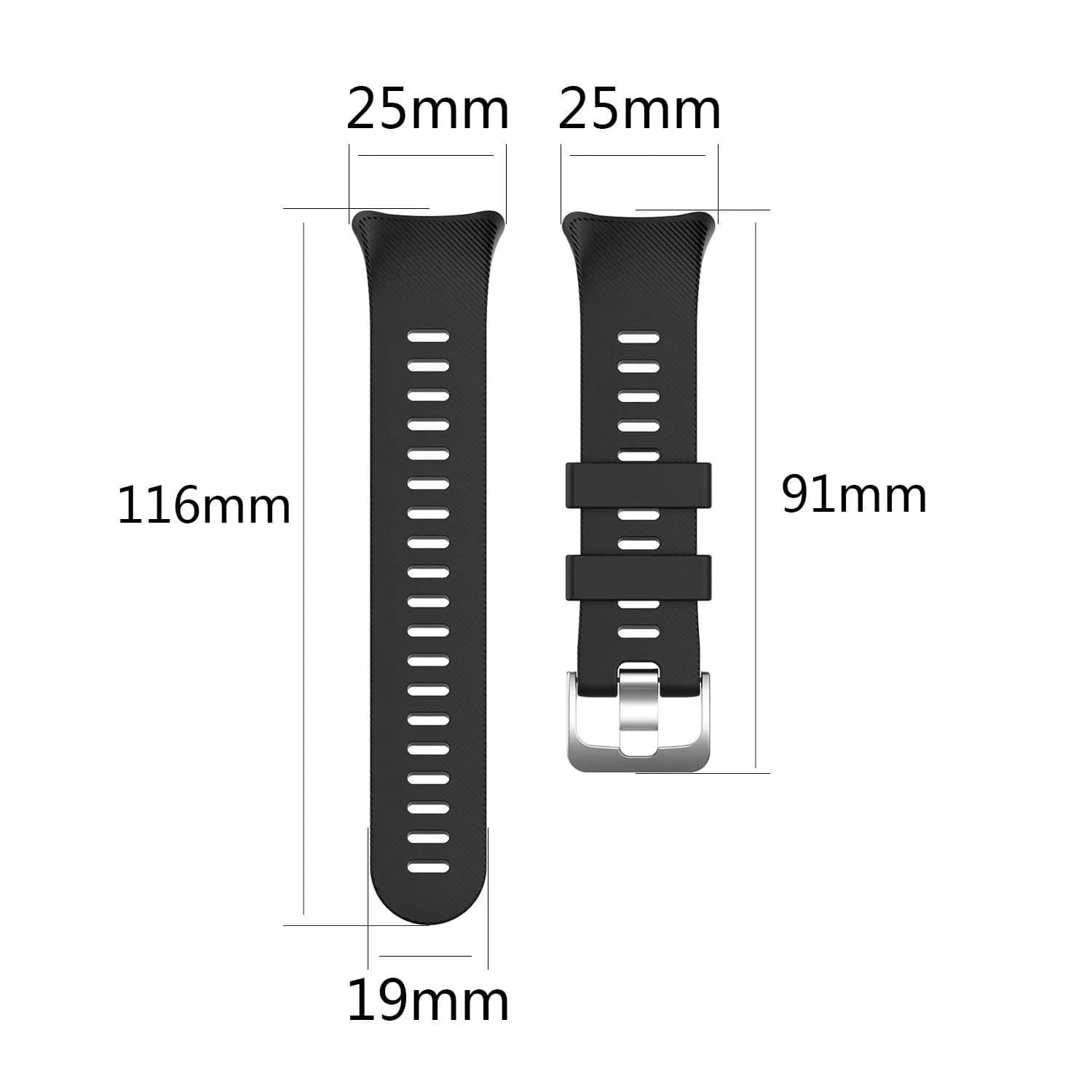 ZSZCXD Silicone Watch Band for Garmin Forerunner 45/45s 16mm | Adjustable Secure Wristband - view 6