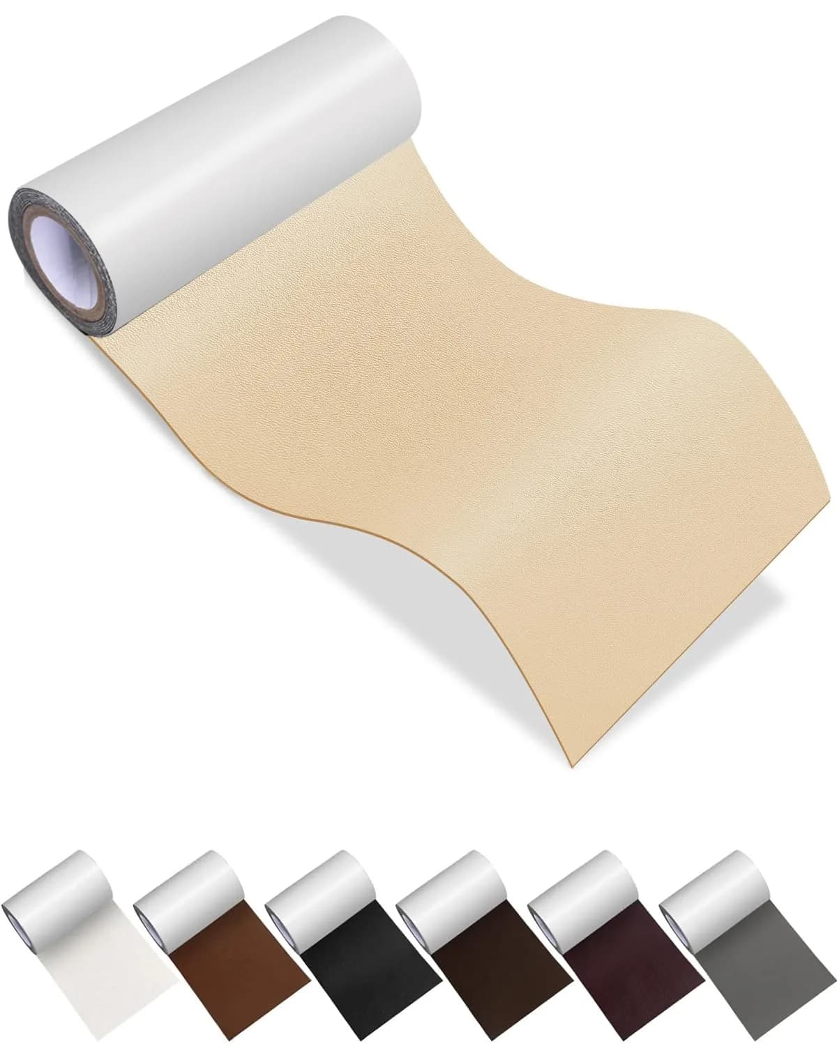 Numola Self-Adhesive Leather Repair Patch 4x60 Inch (10x152 cm) | Fix Holes, Scratches, Tears on Couches, Bags, Jackets - main product image